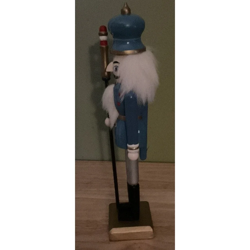 Set Of‎ 3, 10 In Nutcrackers, Red, Green, Light Blue, Drum And Staffs